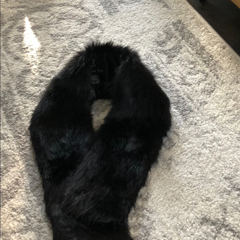 Unreal Fur brand scarf.  From Rachel Zoe